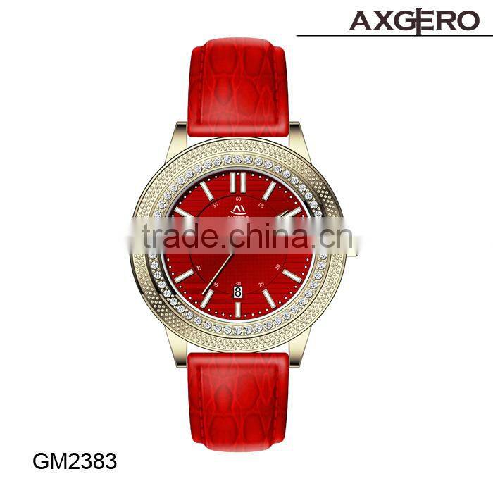 valentine diamond 3 atm water resistant custom brand watch wholesale