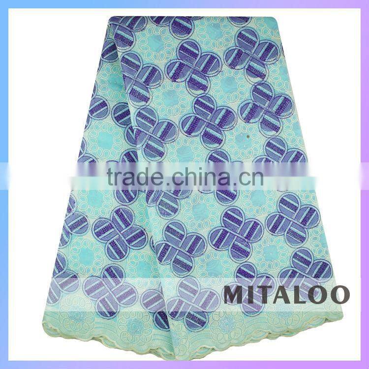 Mitaloo Customized African Voile Lace Factory Direct Sale Nigerian Lace Fabrics MSL0333