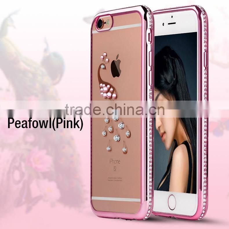 2016 new products ultra thin stylish tpu shinning glitter cell phone case cover for iphone 6/6s