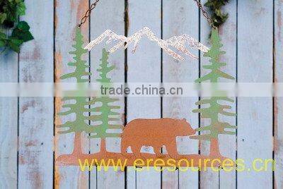 Garden Decoration_Metal Outdoor Scenic Chime_Bear