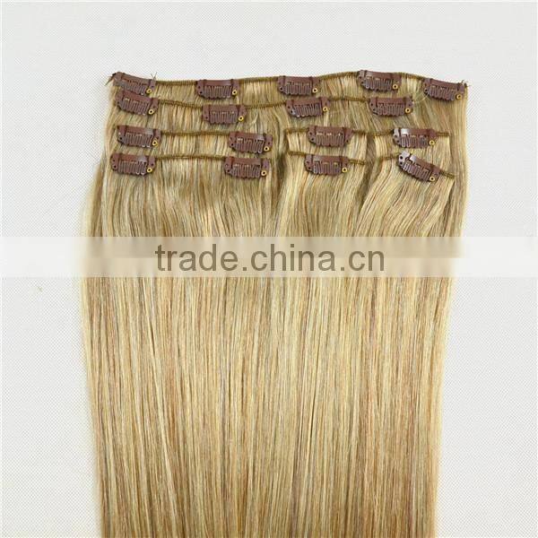 28 inch clip on human hair extensions virgin russian hair clip in