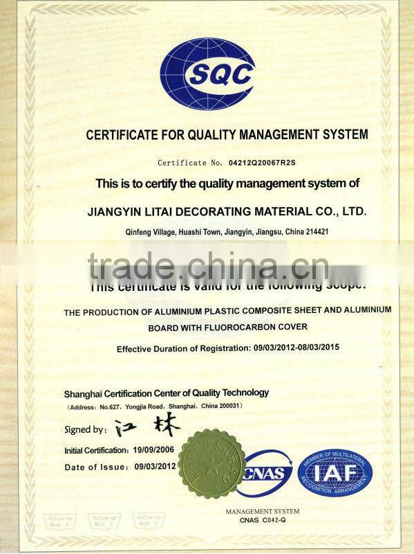 high quality wooden 4mm acp panel