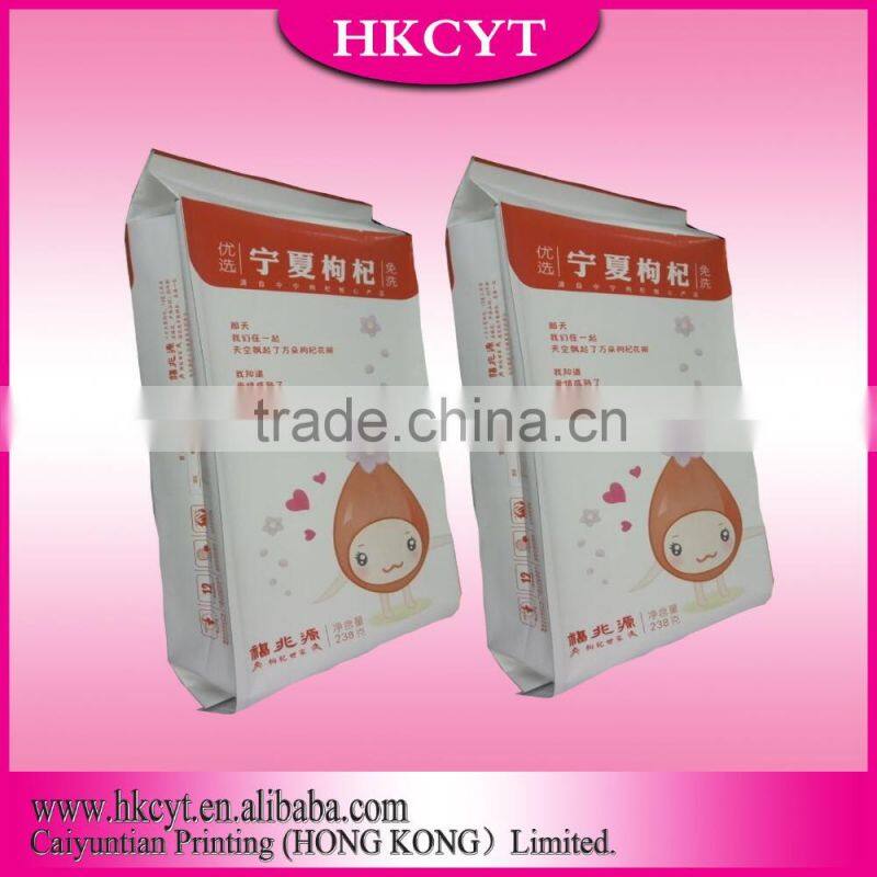 Fashional eight side stand up pouch plastic bags