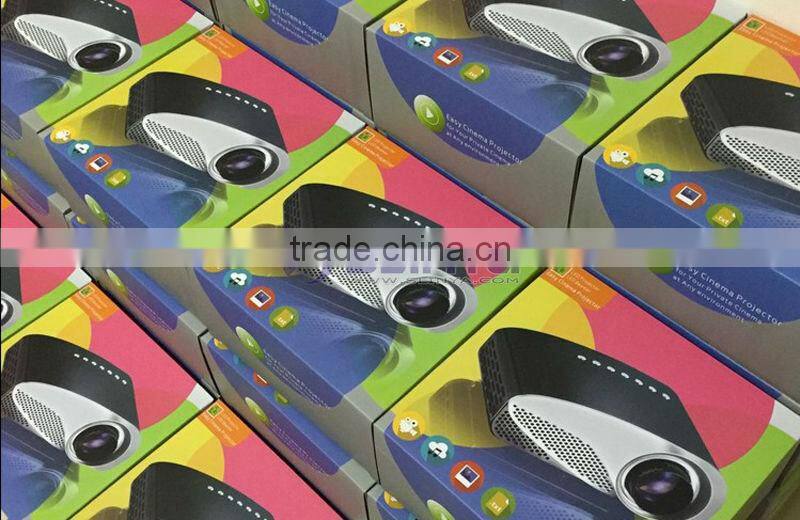 1.67 million Displayable Colors HD 1080P Projection 0.5 to 3.5 Meter 8S Mini Projector