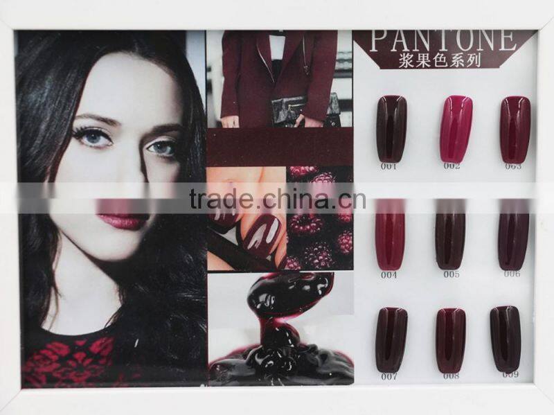 2016 hot cake Caixuan long lasting new gel polish 15ml Berry color gel polish