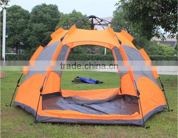 Travel Sport Earthquake Caulking Double Hexagonal Hiking Foldable Sun Beach European Camping Tent