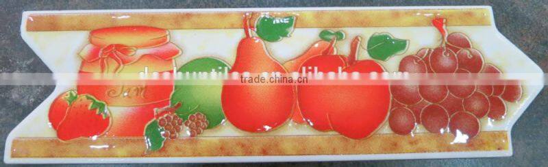 bathroom glazed ceramic arrow border tiles