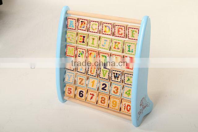 Wooden learn alphabet frame for educational kids toys