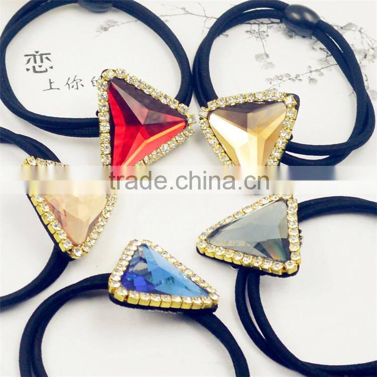 Round Rhinestone Hair Accessories Hair Ring Hair Rope