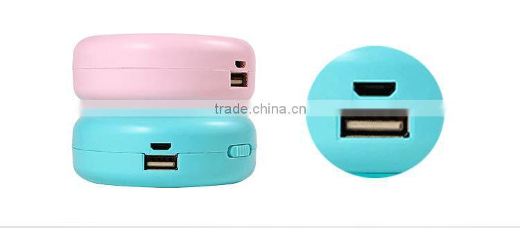 pretty rechargeable portable hand warmer mobile charger XHB-WR