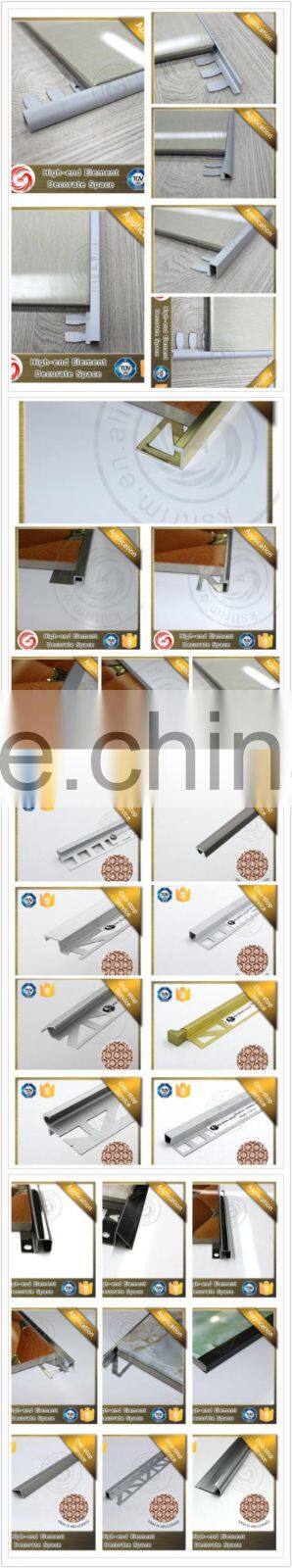 Customers first silver bullnose/square 6063 aluminum ceramic corner tile trim