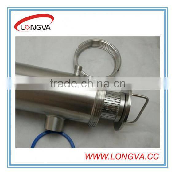 sanitary stainless steel weldign angle type wort filter