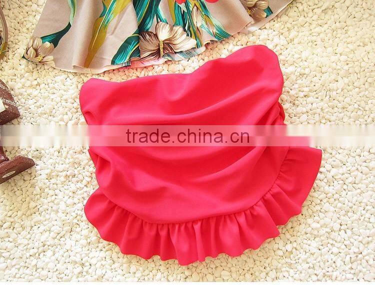 2016 Lovely kid swimming suit for bikini girl child beachwear whoelsale kid bathing suit (S056)