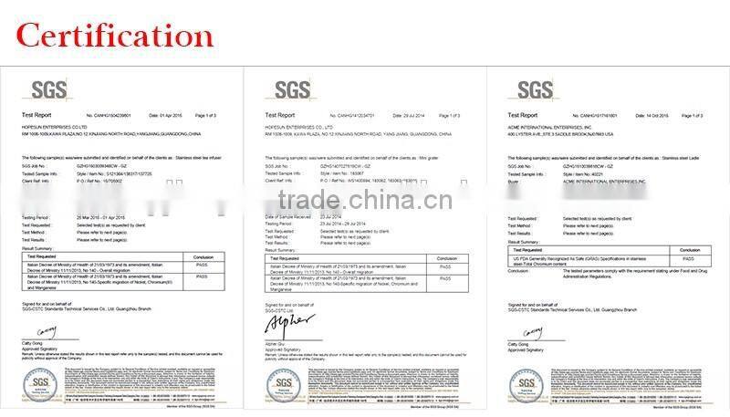 Novelty teapot shaped stainless steel tea strainer in 119th Canton Fair