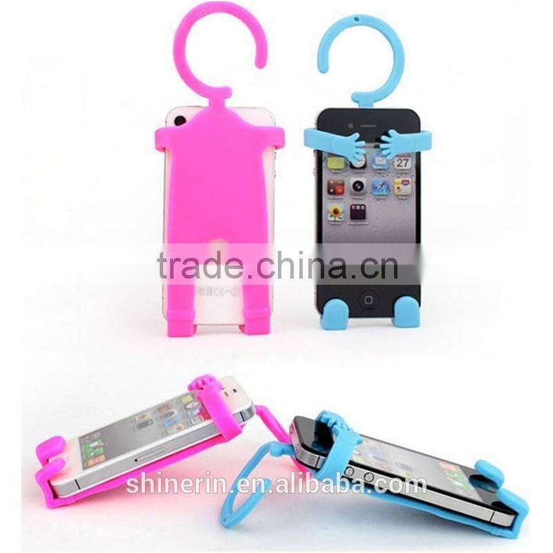 2016 new design OEM silicone cartoon mobile phone holder