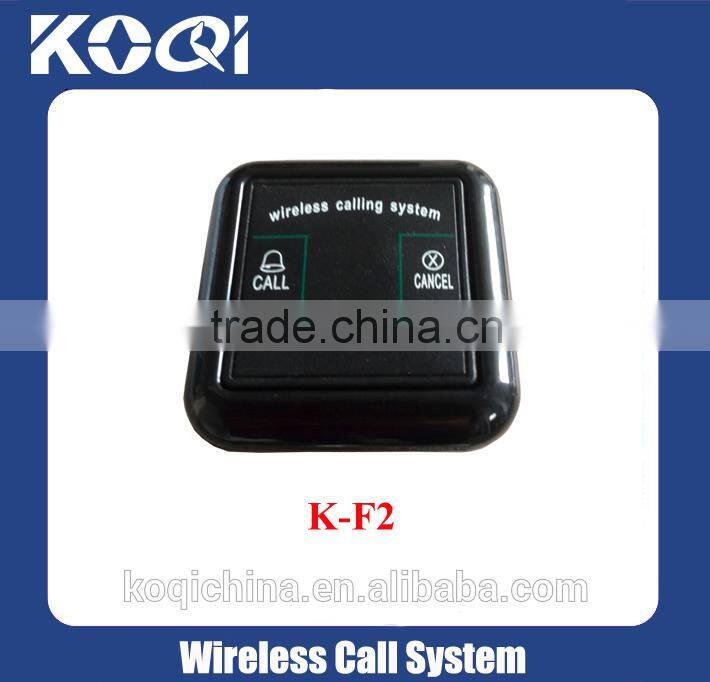 electronic queue system for restaurant waiter call bell with CE certification in 433mhz