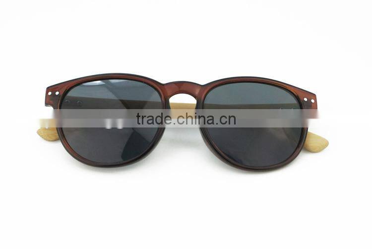 2014 new style PC Frame with wooden/bamboo Temple sunglasses CE FDA UV400 TAC Polarized
