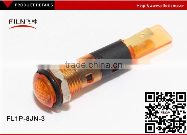 FILN Popular 8MM Plastic Yellow 36v hot water tank 24 volt Led Indicator Lights