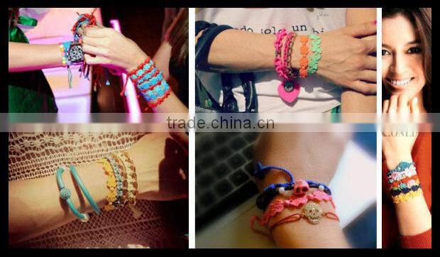Trends in Italy : Friend many designs lace bracelet Handmade The New