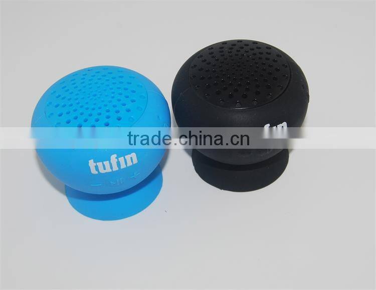Silicon Mini Handfree Stereo Bluetooth Wireless Sucker Speaker for Mobile Phone
