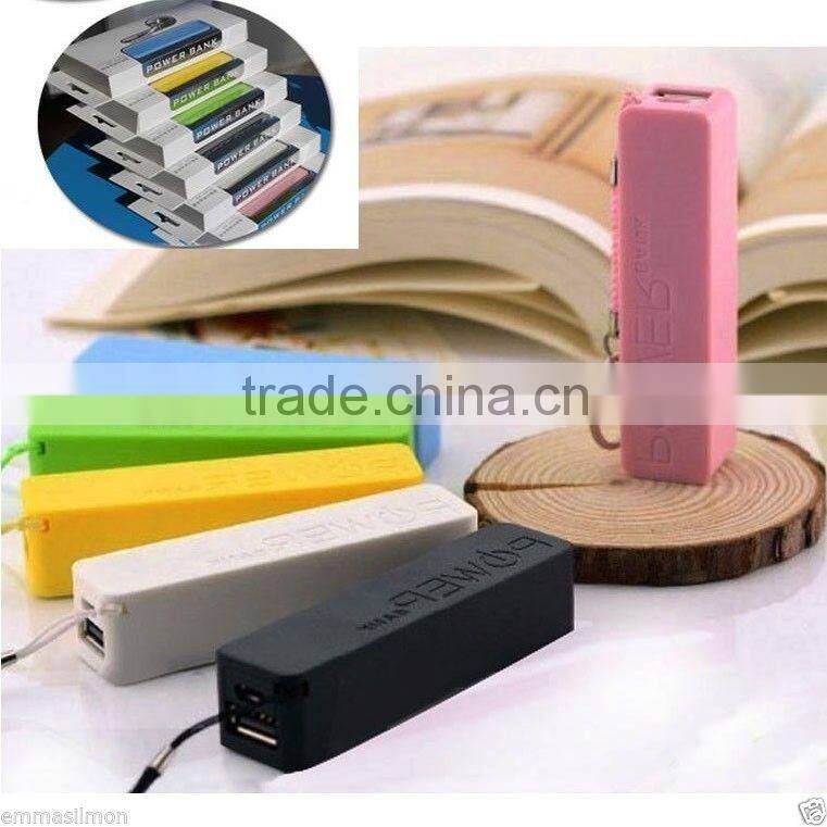 Portable External USB 2600 mAh Battery Charger Power Bank for Galaxy S3 S4 more