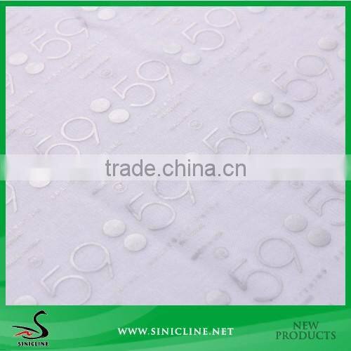 Sinicline Customized Silver Effect Heat Transfer Label for Garment