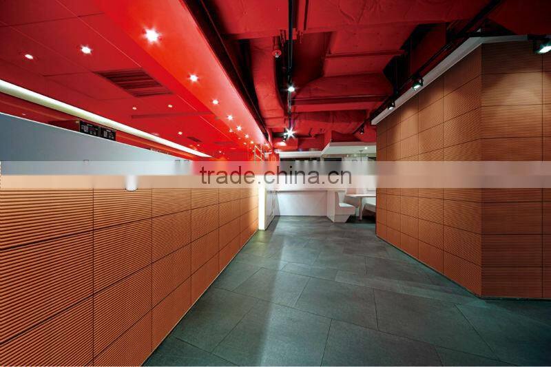 Red terracotta ceramic wall panel line design tiles 30x60