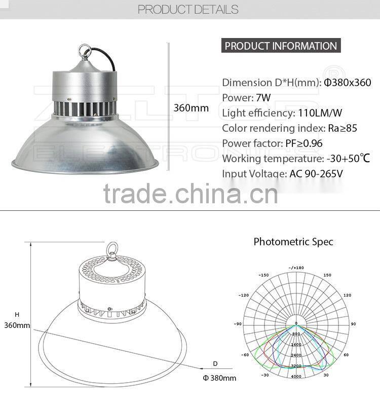 High qulity IP67 waterproof cob 80w led bay light