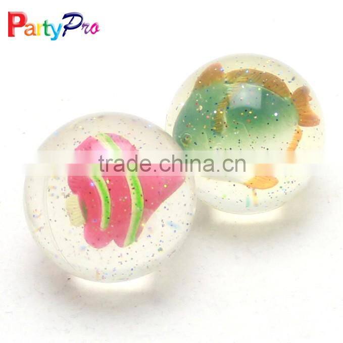 3D animal clear rubber bouncy ball china factory direct sale