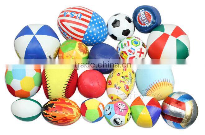 Partypro Zhejiang Factory BSCI social audit New Soft Fabric Ball with Cotton Inside