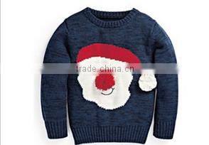 Kids Fashion Knitwear Baby Long Sleeve Cotton Christmas Sweater