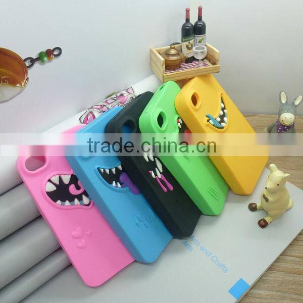 Silicone new funny case for iphone 4, iphone 5