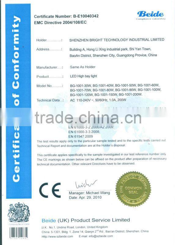 100w led high bay warehouse lights, LED Bay Light LED Bulb