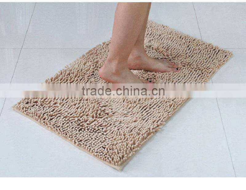 microfiber chenille bathroom mat