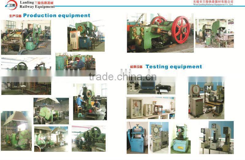 Type e rial spring clip for railway fastener