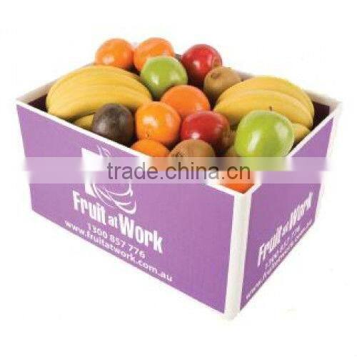white corrugated paper tray