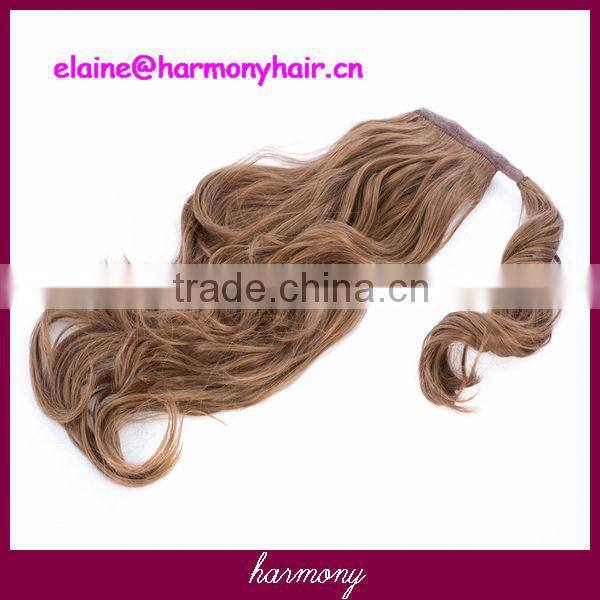 Hot Sale remy clip in pony tail with 22" in 100G, more color on stock