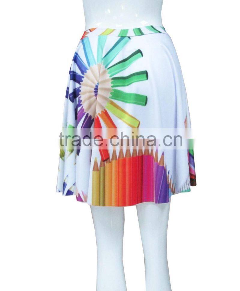 OEM service pleated elegant women latest short skirt design