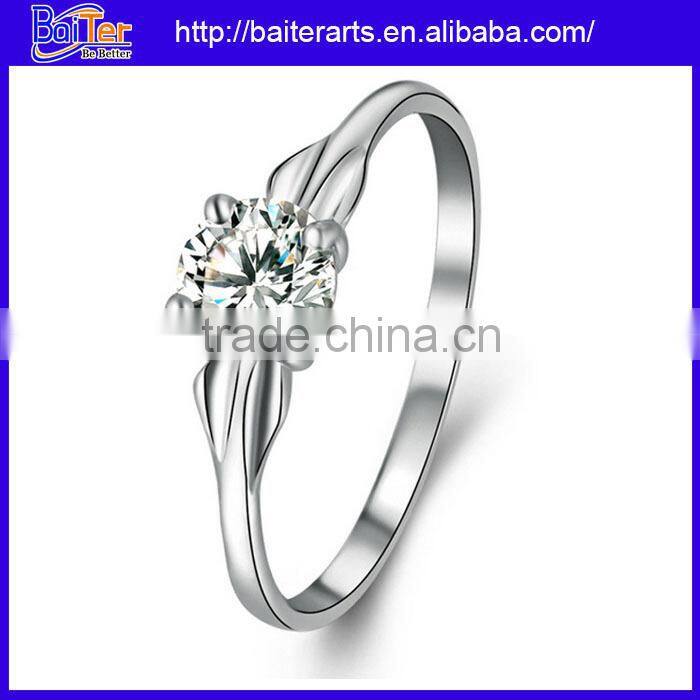 Wholesale 925 sterling silver bezel setting band ring,silver promise rings for men