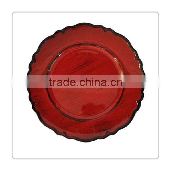 Plastic Wedding Decorative Charger Plates