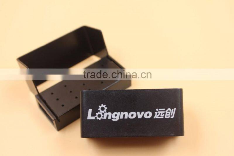 Hot Sale 15 holes Aluminium Dental Bur Holder(Black)
