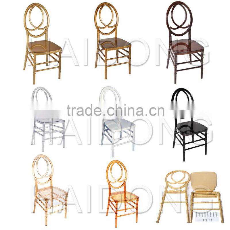 China Cheap Polycarbonate Resin Phoenix Chair in Silver Color