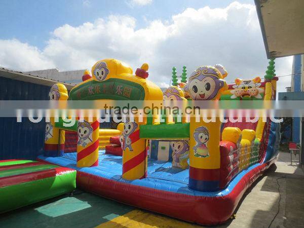 inflatable fun city with slid