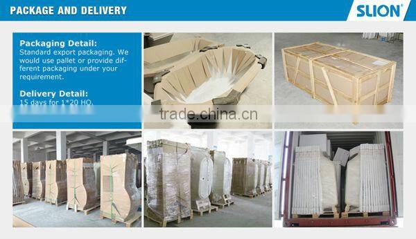 corner enamel steel shower tray with 1200*900*50mm