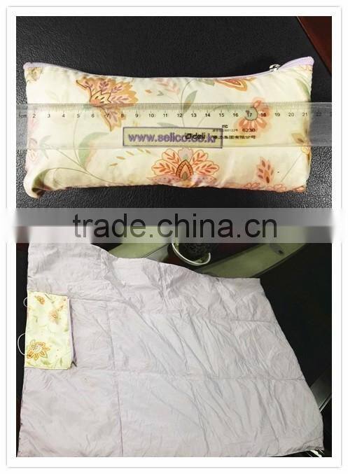 single size portable handbag car bed blanket white goose down blanket