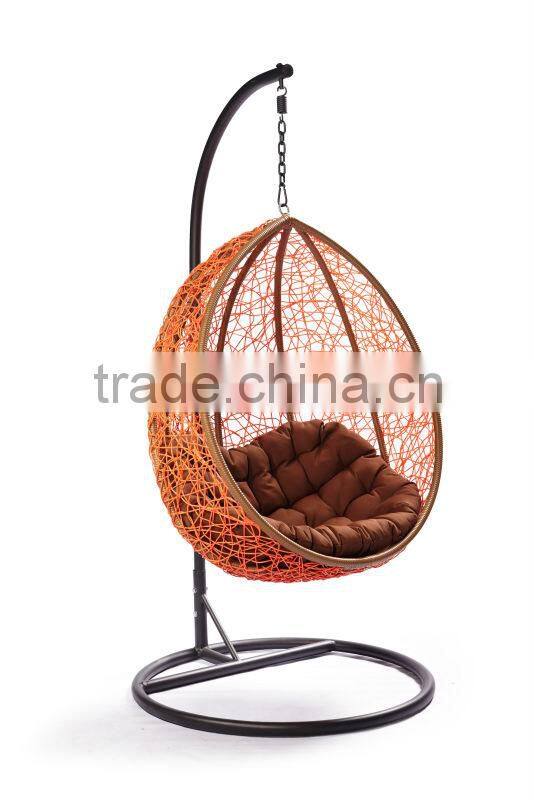 outdoor & indoor swing rattan egg chair