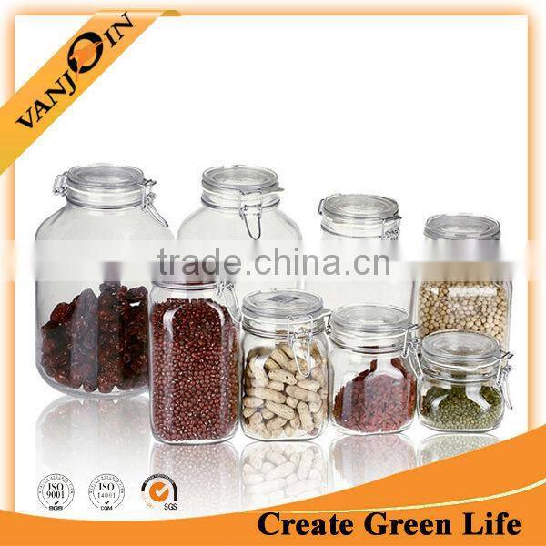 High Quality Square Glass Jar 1500ml
