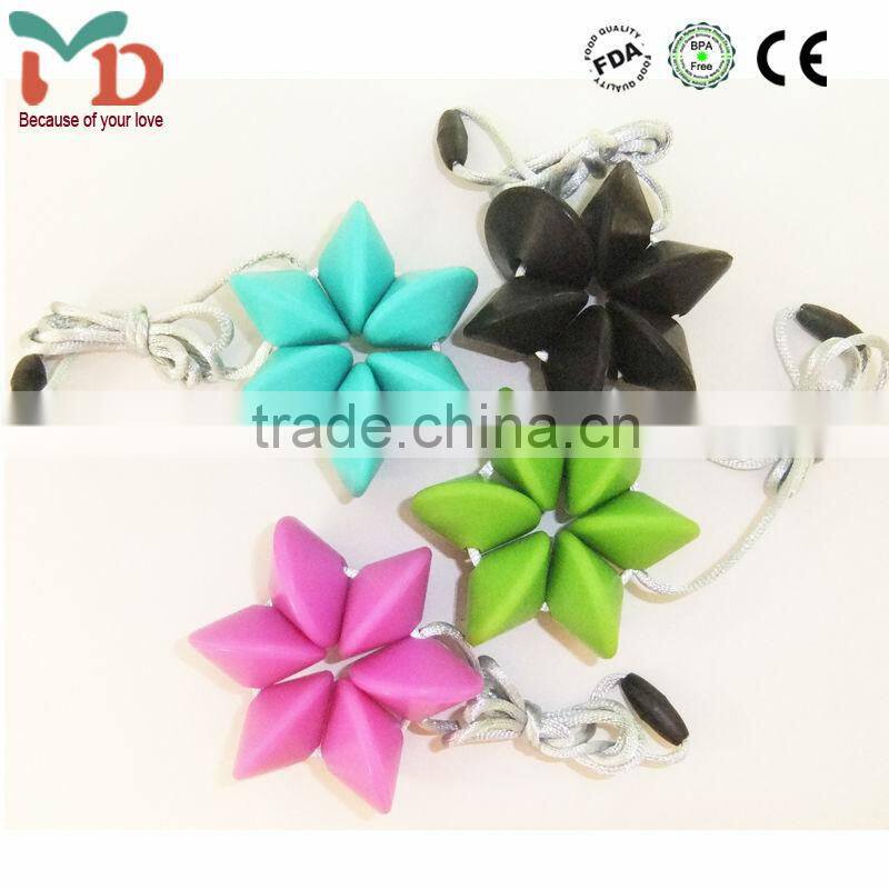 Eco-friendly BPA Free Silicone Jewelry Silicone Beads for Necklace