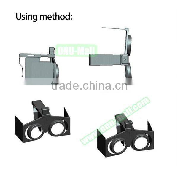 Amazon Hot Sales Folding VR Headset for Smartphones, Virtual Reality 3D Glasses