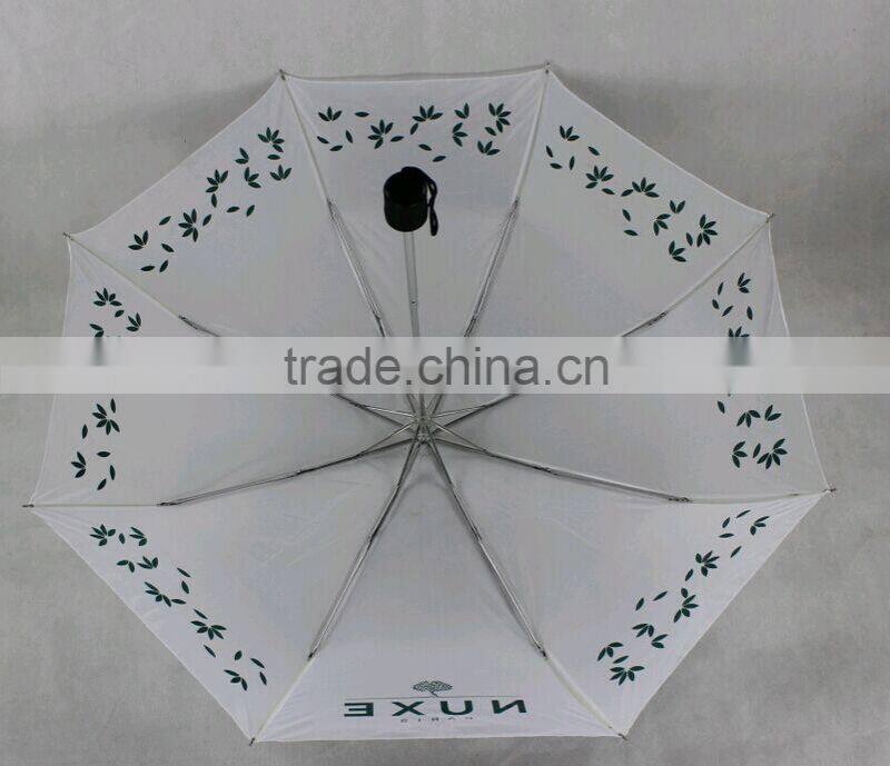 2015 21inches*8panel aluminum frame good quality 3 folding umbrella ,make your own umbrella